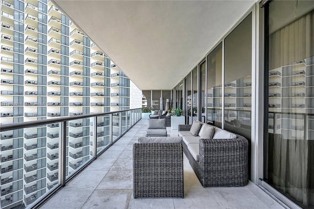 balcony featuring outdoor lounge area