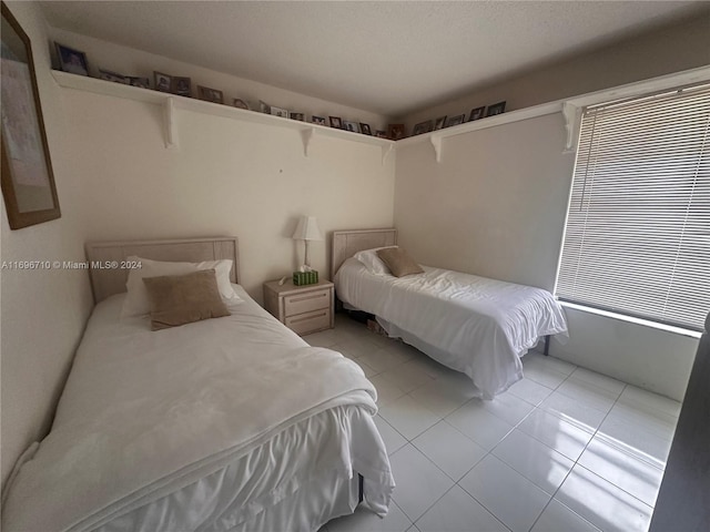 view of tiled bedroom