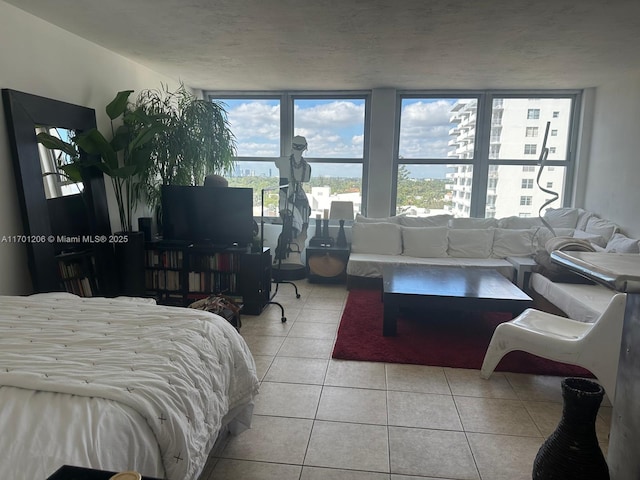 view of tiled bedroom