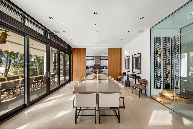 dining area featuring a healthy amount of sunlight