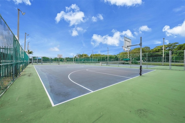 view of sport court