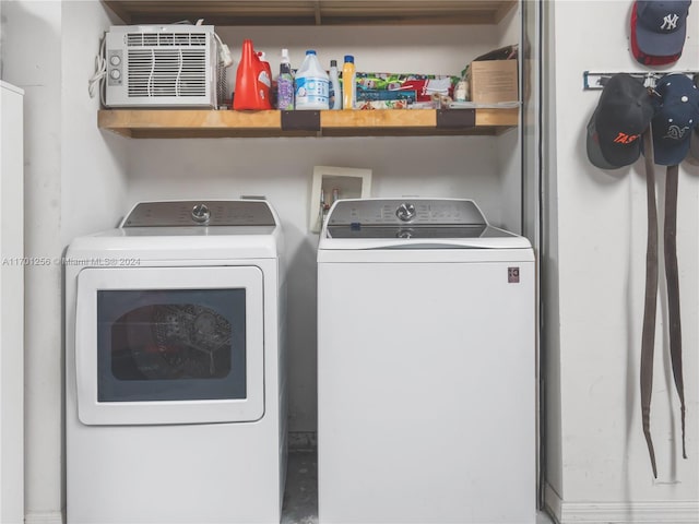 laundry area featuring independent washer and dryer