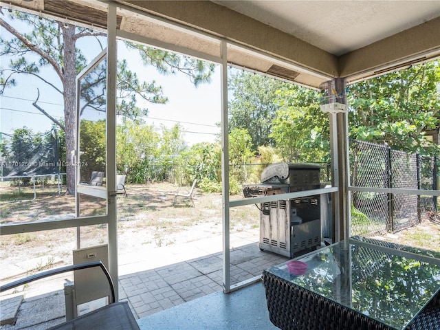 view of sunroom / solarium