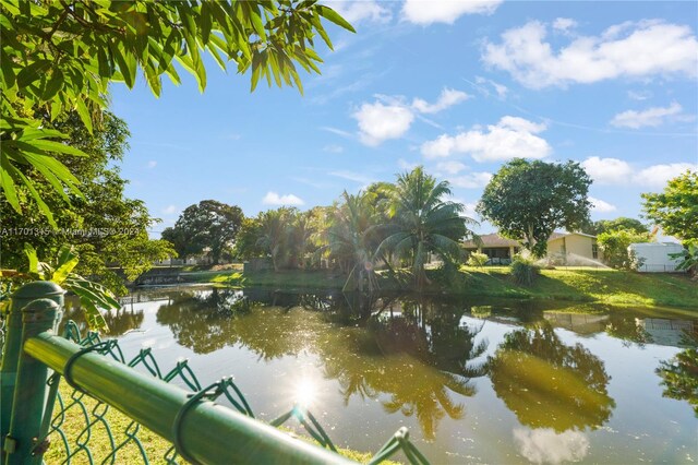 view of water feature