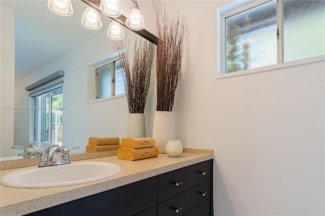 bathroom featuring vanity