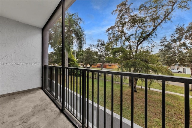 view of balcony