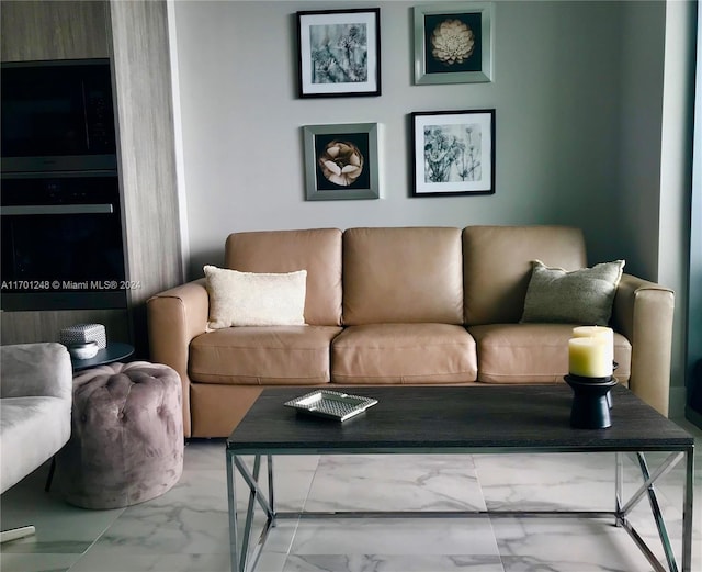 2900 NE 7th Ave Unit 3608, Miami, FL 33137 - living area with marble finish floors