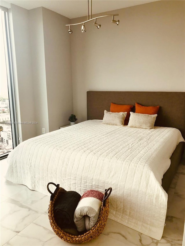 2900 NE 7th Ave Unit 3608, Miami, FL 33137 - bedroom featuring marble finish floors and access to exterior