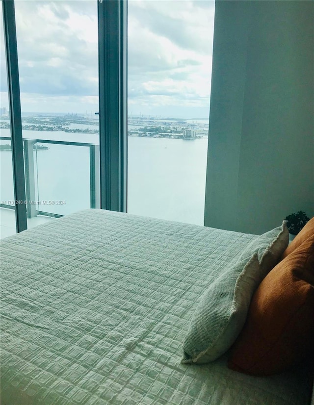 2900 NE 7th Ave Unit 3608, Miami, FL 33137 - bedroom with a water view and multiple windows