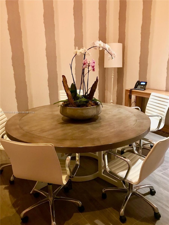 2900 NE 7th Ave Unit 3608, Miami, FL 33137 - dining space featuring wood finished floors