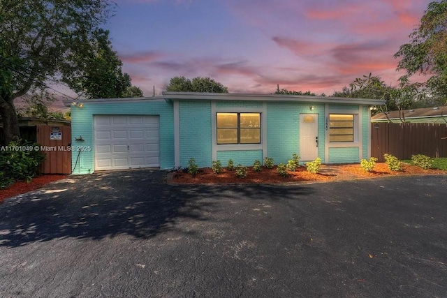 view of front of house featuring a garage