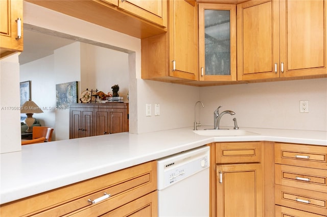 kitchen with dishwasher and sink