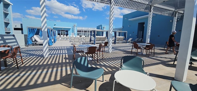 view of patio / terrace with a pergola