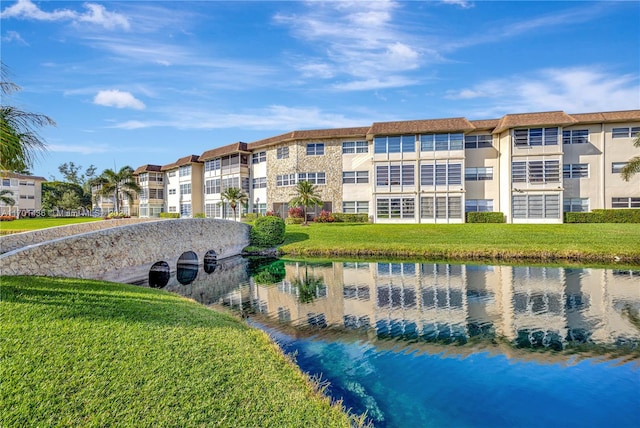 view of property featuring a water view