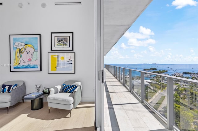 2675 S Bayshore Dr Unit 1602S, Miami, FL 33133 - balcony featuring a water view