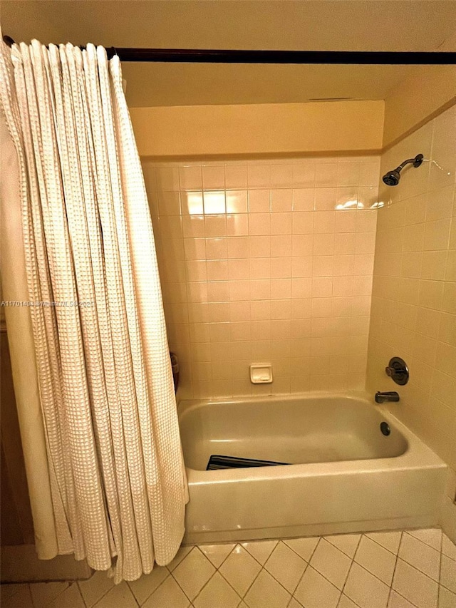 10244 NW 51st Ter, Doral, FL 33178 - bathroom with shower / bath combo with shower curtain and tile patterned flooring