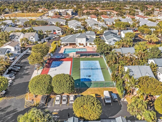 250 NE 212th St, Miami, FL 33179 - aerial perspective of suburban area featuring a pool
