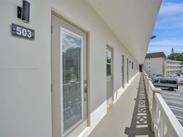 view of balcony