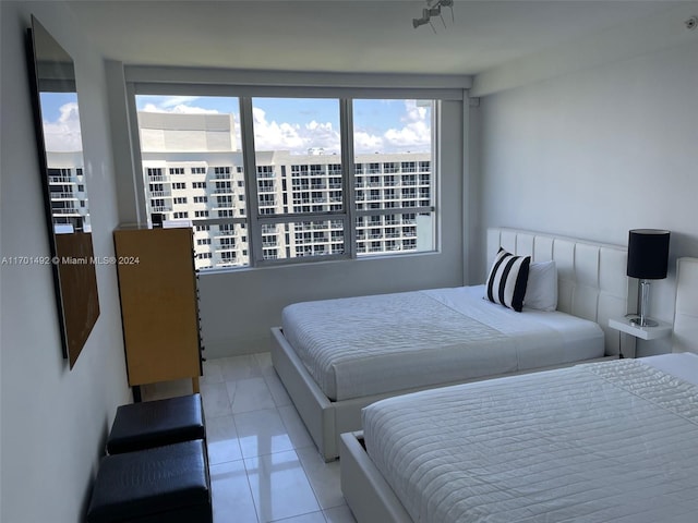 view of tiled bedroom