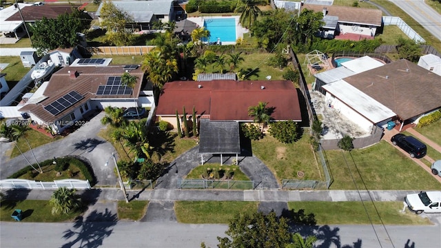 birds eye view of property