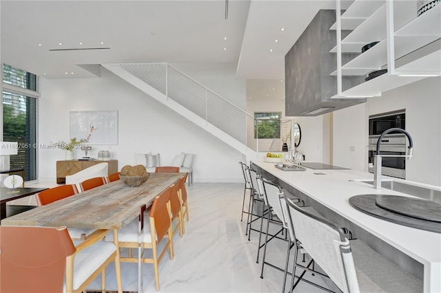 kitchen featuring black appliances