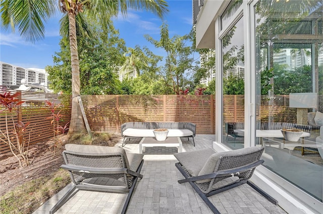 view of patio / terrace with outdoor lounge area