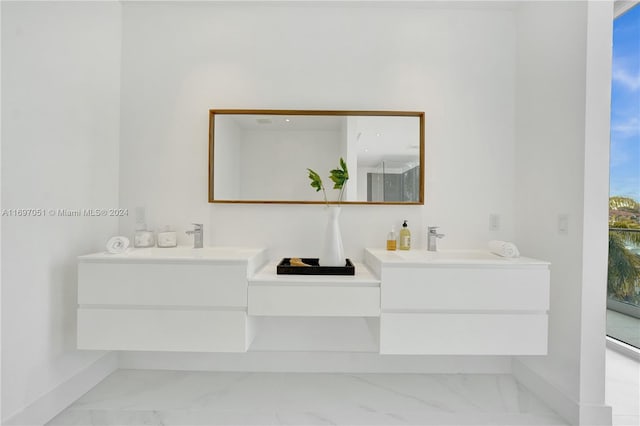 bathroom with vanity