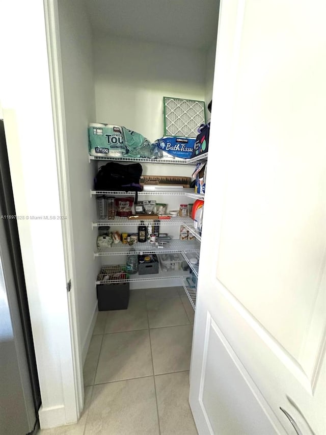 view of pantry