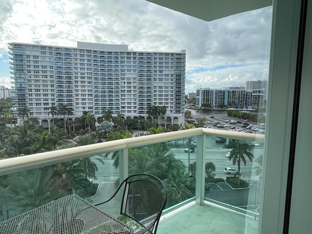 view of balcony