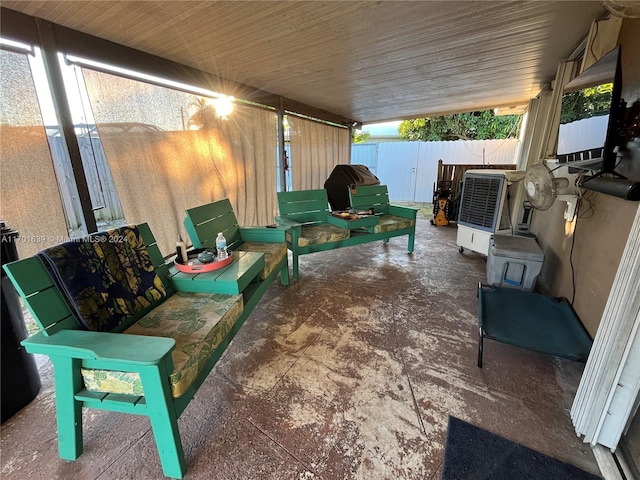 view of patio featuring grilling area