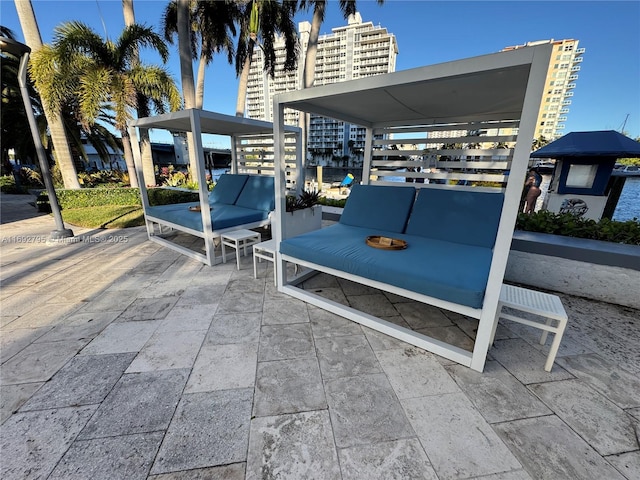 view of patio / terrace featuring outdoor lounge area