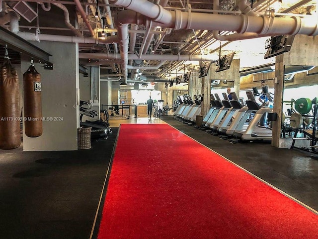 102 24th St Unit 1215, Miami Beach, FL 33139 - exercise room with plenty of natural light