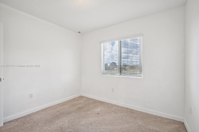 view of carpeted empty room