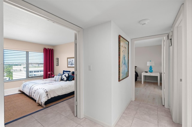 view of tiled bedroom