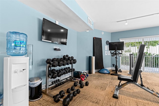 view of exercise room