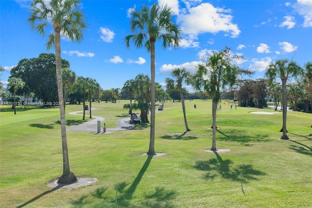 view of home's community featuring a lawn