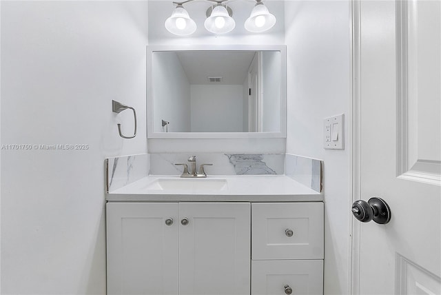 bathroom with vanity