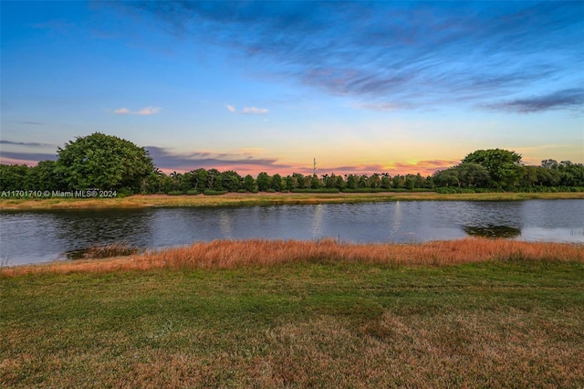 view of water feature