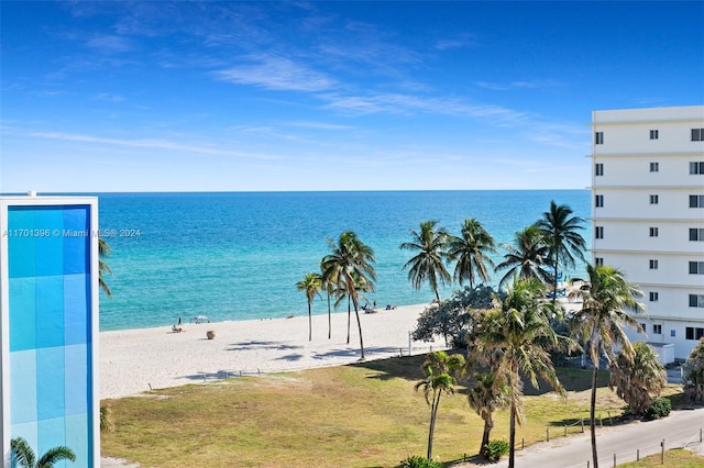 water view with a beach view