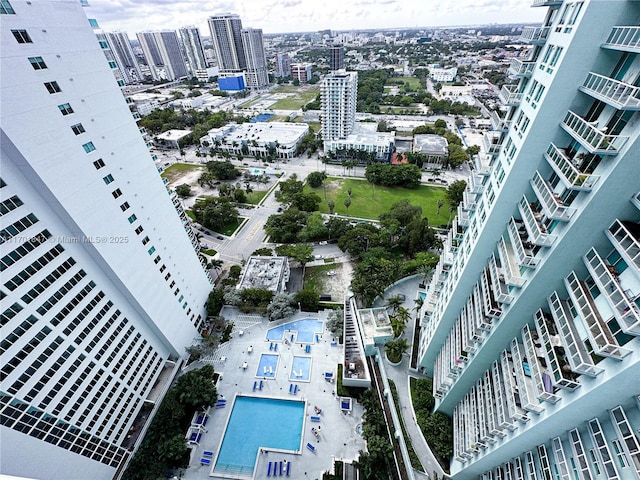 birds eye view of property