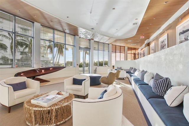 1445 16th St Unit 602, Miami Beach, FL 33139 - common area featuring wood ceiling