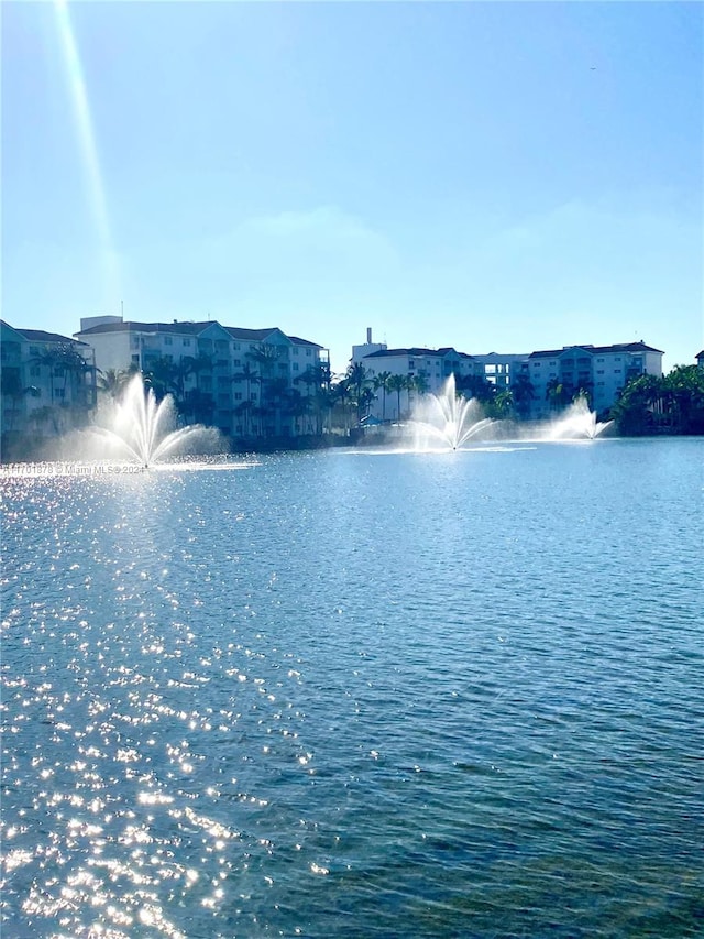 view of water feature