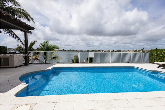 view of pool with a patio