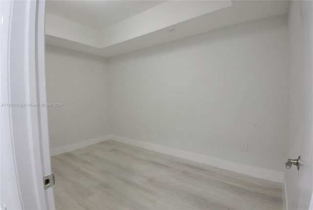 empty room featuring light hardwood / wood-style floors