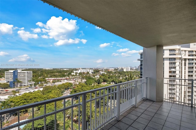 view of balcony