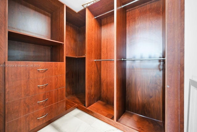 walk in closet with elevator