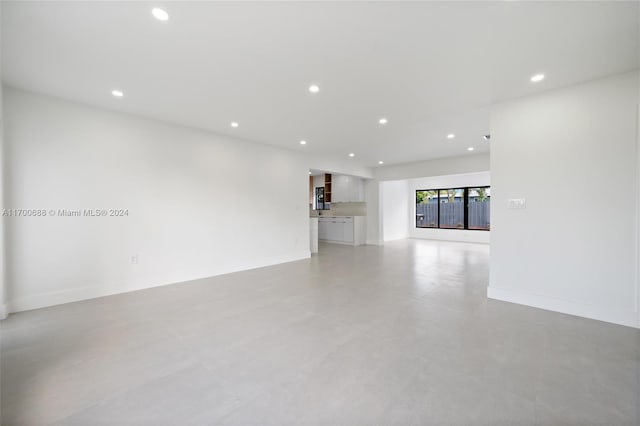 view of unfurnished living room