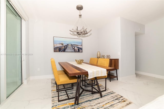 view of dining room