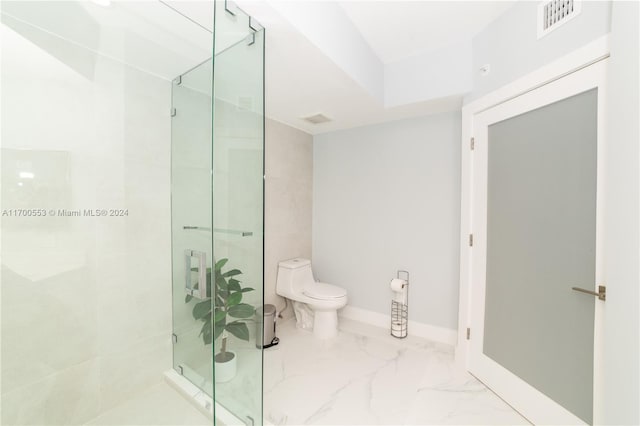 17145 N Bay Rd Unit 4607, Sunny Isles Beach, FL 33160 - bathroom with a shower stall and marble finish floors