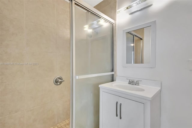 1101 SW Addie St, Port St Lucie, FL 34983 - bathroom with a stall shower and vanity